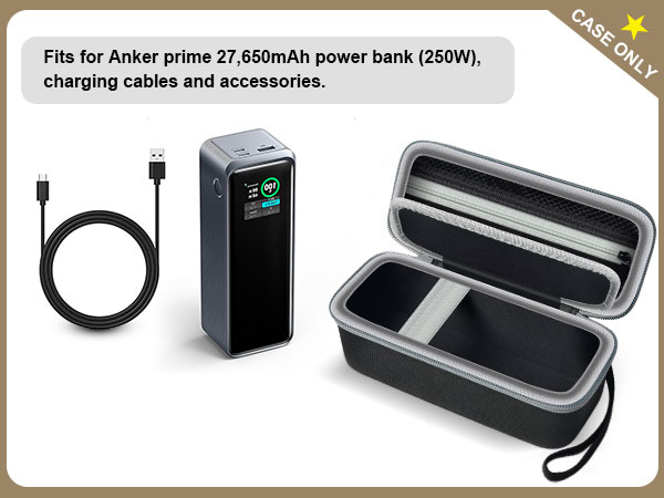 Anker Prime Power Bank 27650mAh 社外品ケース付き Amazon.com: Anker Prime Power Bank, 27,650mAh 3-Port 250W