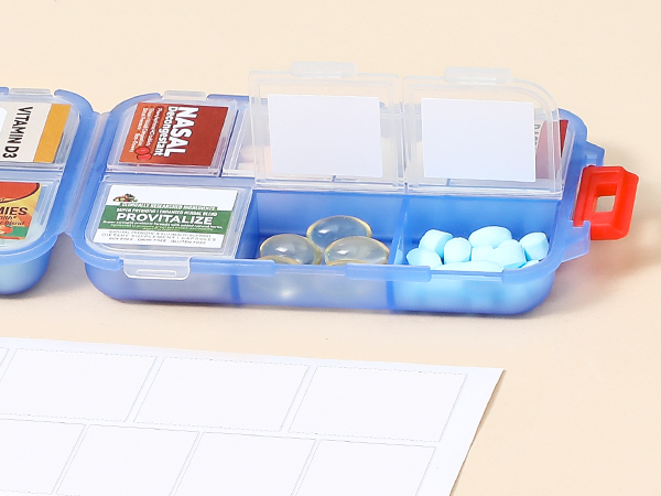 Amazon.com: 14 Grids Travel Pill Organizer Box with 415-Pcs