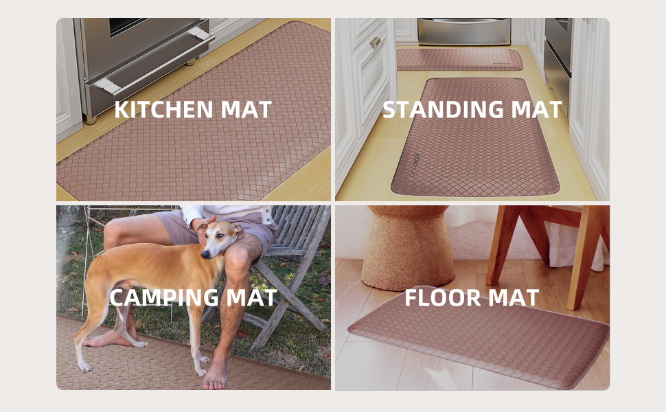 KOKHUB Kitchen Mat,1/2 Inch Thick Cushioned Anti Fatigue