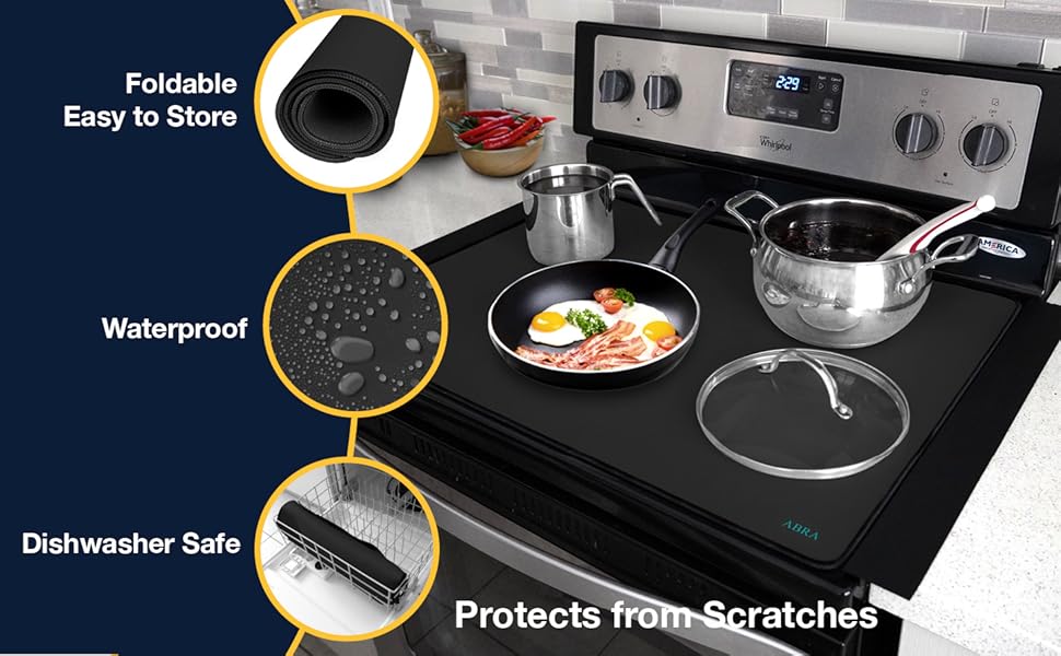 Abra Stove Top Covers for Electric Stove Top Glass Stove