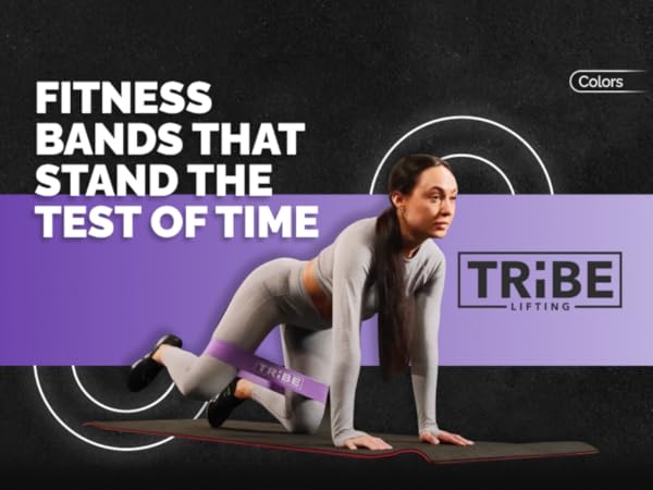 Colors of Tribe Lifting Leg Resistance Bands for Working Out