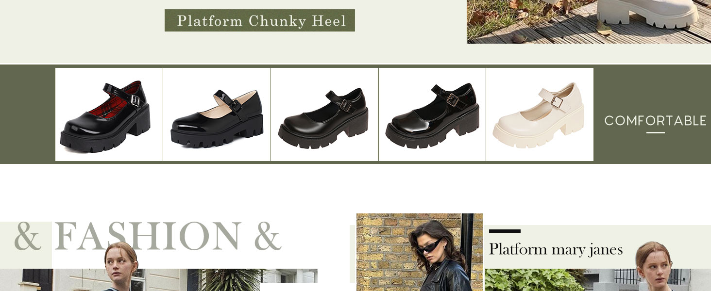 chunky mary janes for women