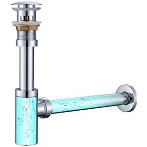 Ulytid Sifón Universal con Desagüe Lavabo con Rebosadero