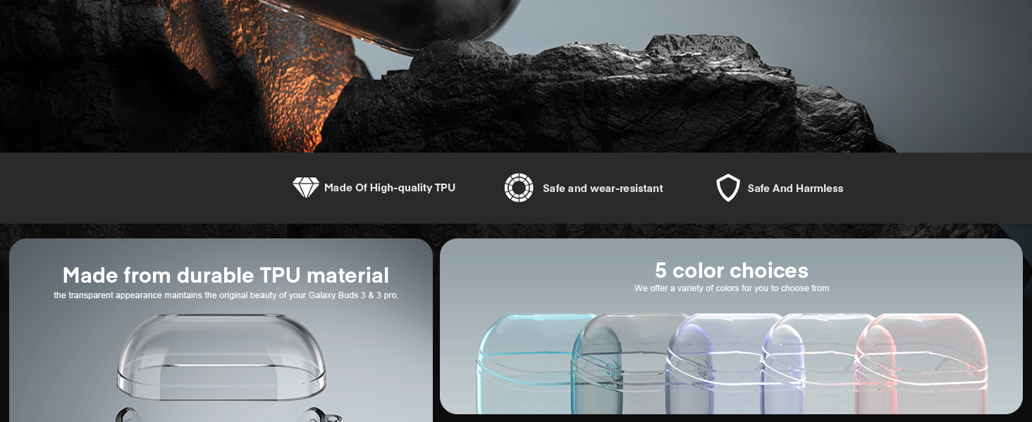 Valkit Compatible Galaxy Buds 3 & 3 Pro Case with Cleaner Kit, Soft TPU Protective