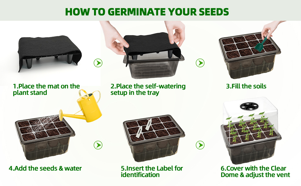 Self-Watering Seed Starter Tray