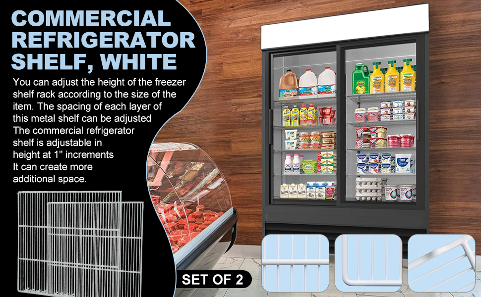 Set of 2 Commercial Freezer and Refrigerator Replacement