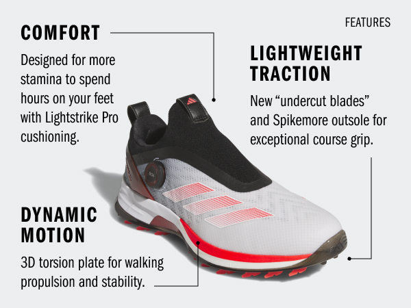Amazon.com | adidas Men's Adizero ZG BOA Spikeless Shoes