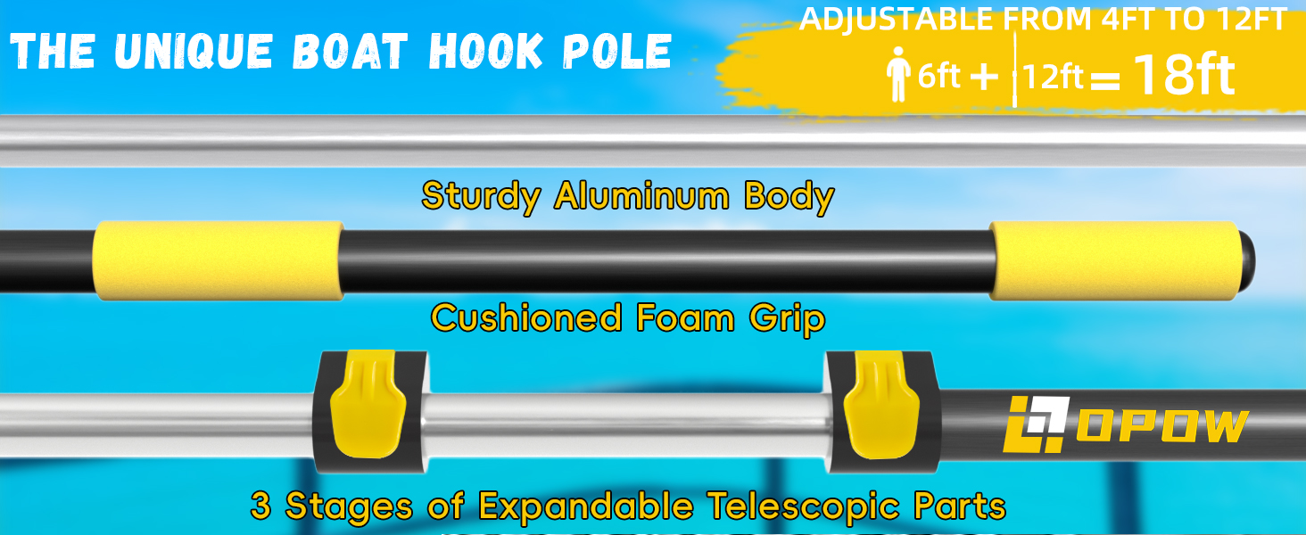 Telescoping Boat Hook Pole
