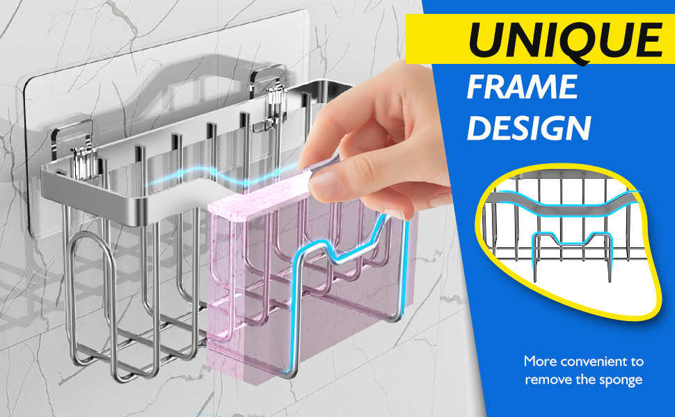 MURLONG Sink Caddy Sponge Holder for Kitchen Sink, Kitchen