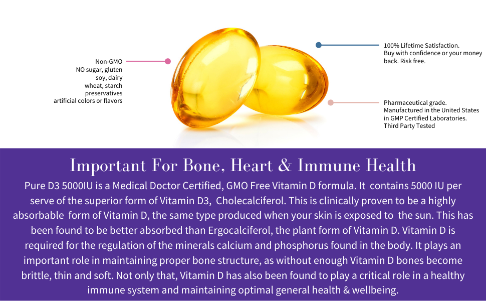 best vitamin d 5000iu supplement bone support capsules immune health pills usa