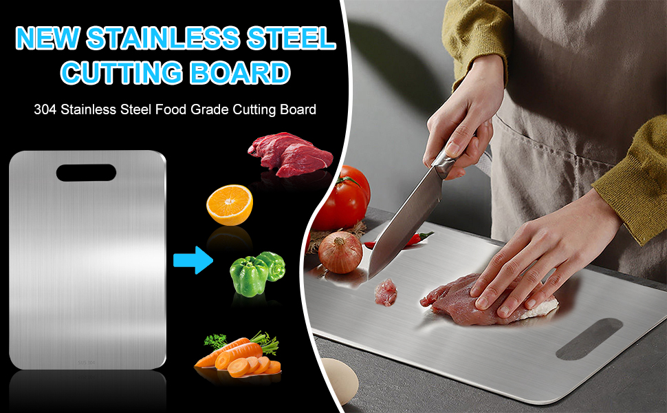 stainless steel chopping board