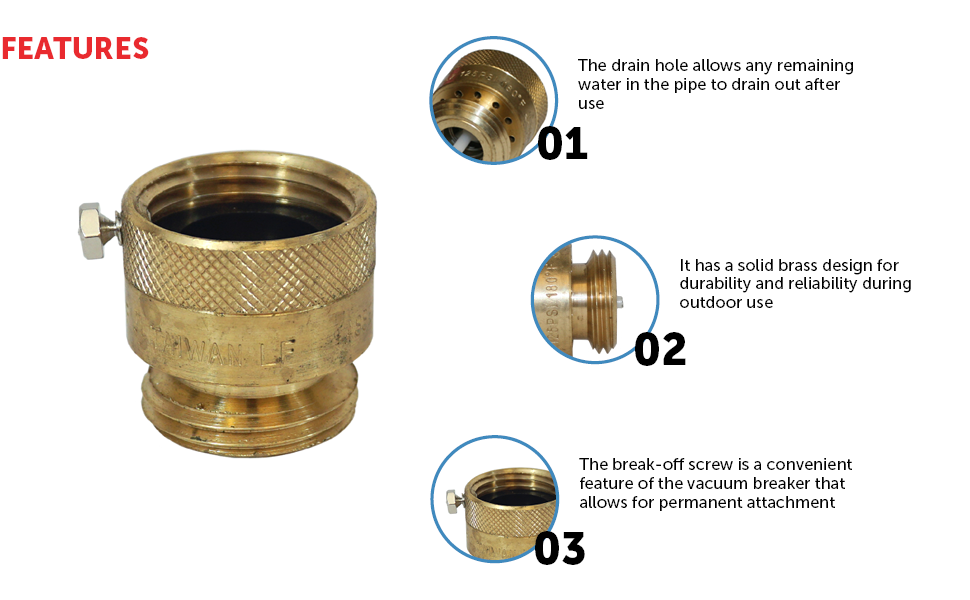 Merrill MFG BVBNL75M Vacuum Breaker Hose Bib Backflow