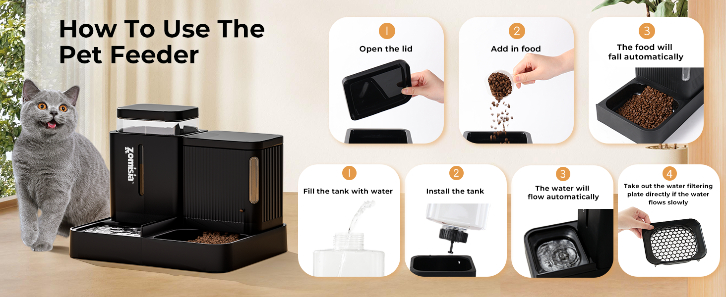 self feeding cat food dispenser