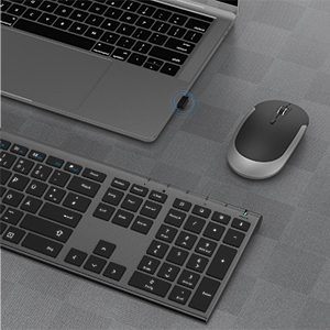 Teclado inalámbrico con ratón