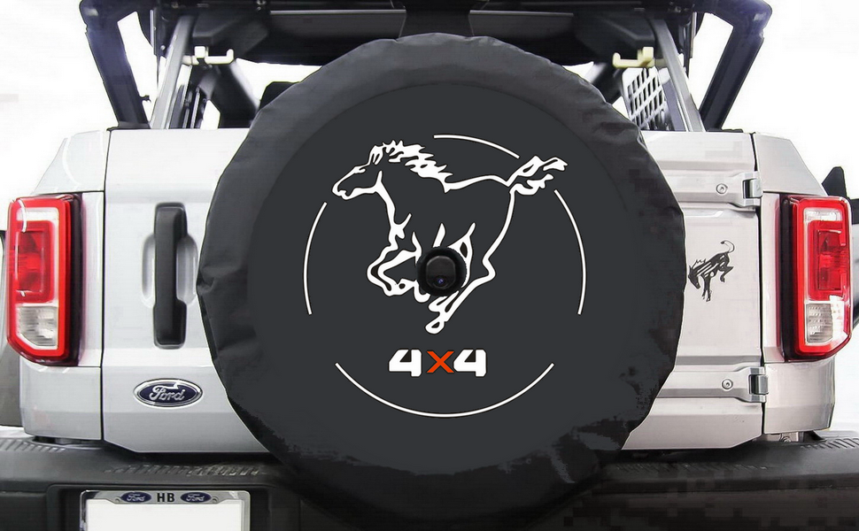 Ford Bronce SUVs Spare tire cover with Camera Hole-1