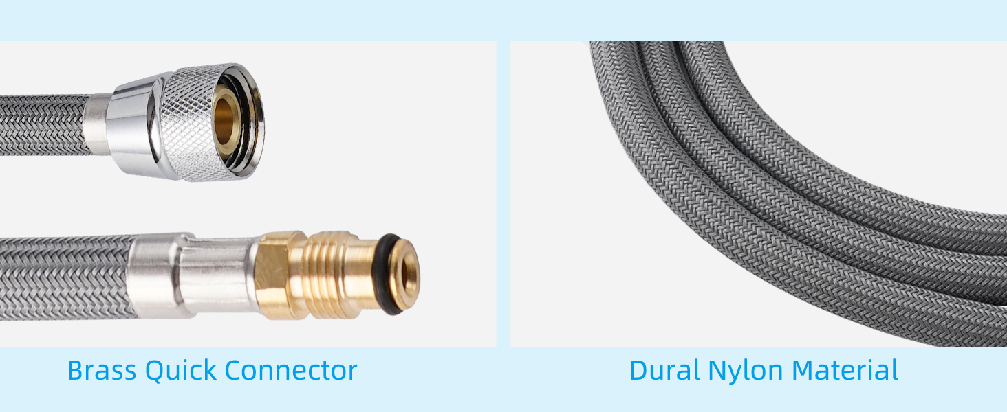 Hygie Rinse Pullout Faucet Hose Replacement Compatible with Hansgrohe