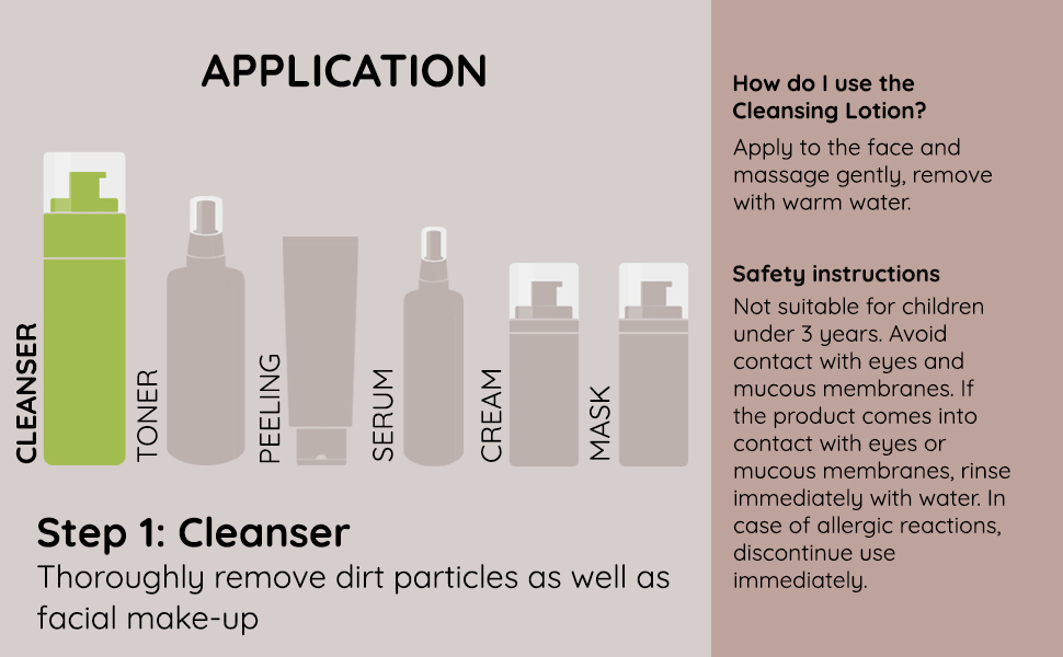 rau cosmetics application moisturizing cleanser cleansing impure skin acne neurodermitis