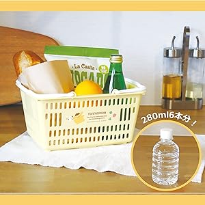 Amazon.co.jp: 錦化成 収納ケース かご 小物入れ バスケット