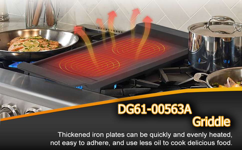 Upgraded DG6100563A Griddle Replacement Parts for ge Stove