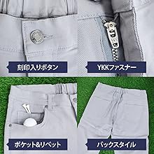 Amazon | [CASUALINASE] ゴルフウェア クロップドパンツ メンズ