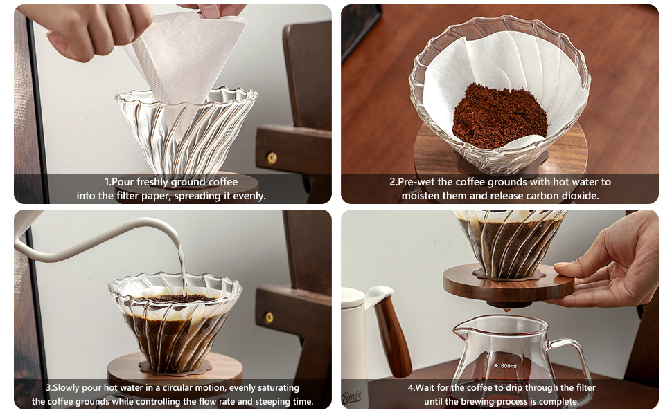 Pour Over Coffee Maker Set