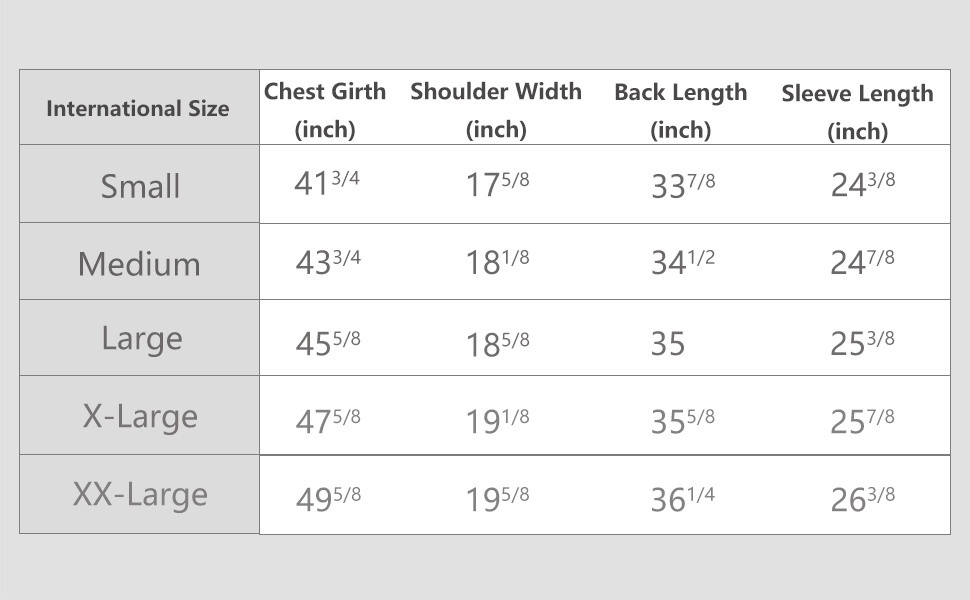 size chart 1
