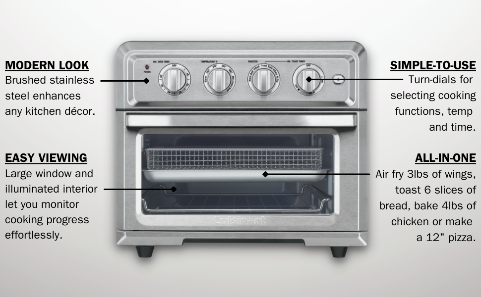 CUISINART TOA60C AirFryer Convection Oven, Silver Amazon.ca Home