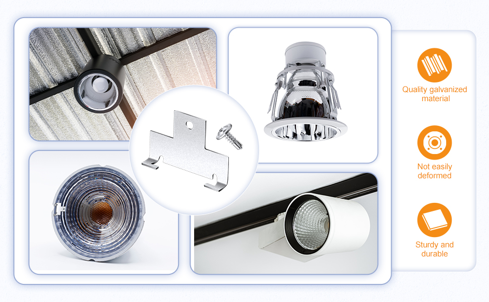 Dunzy 20 Pcs Recessed Light Clips Downlight Housing C Clips Retrofit