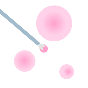 apply thin layer on blemish