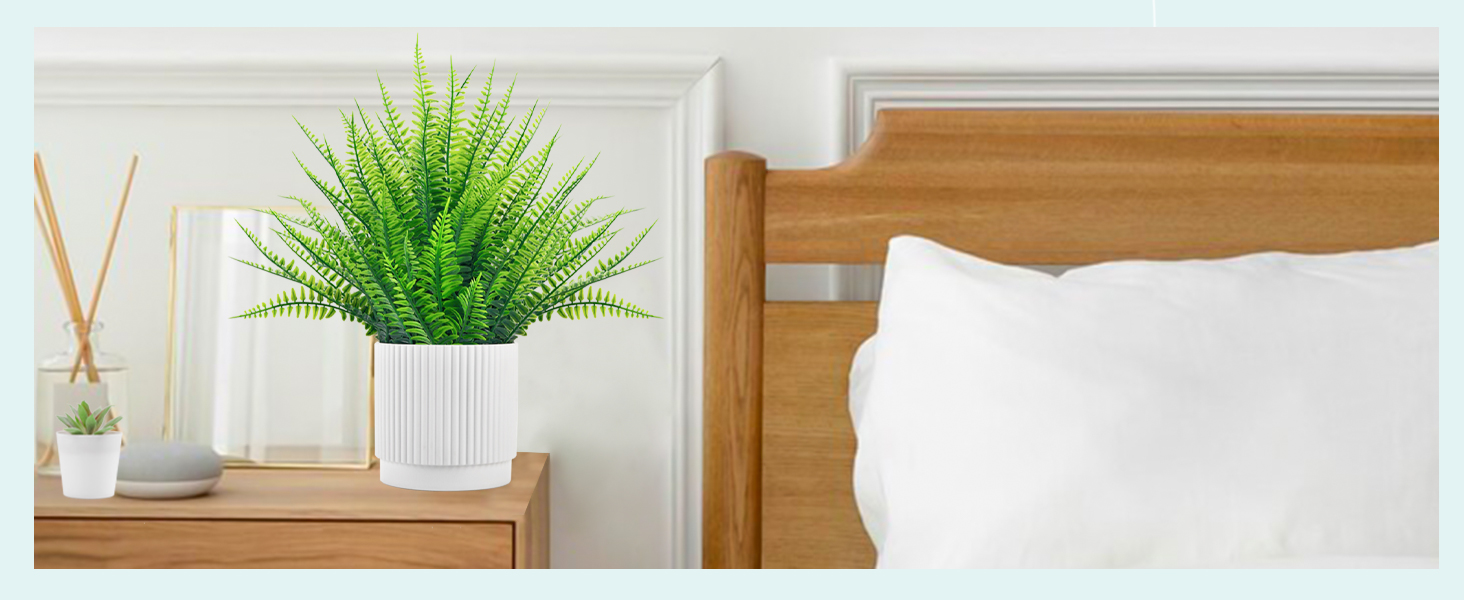 Der Rose 14.5" Fake Plants Ferns Artific... 11 fake plants artificial plants indoor bathroom decor house decor plant decor