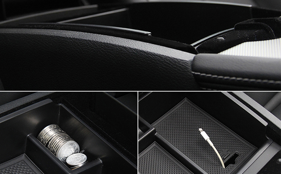 HIGH FLYING Car Center Armrest Console Glove Storage Box