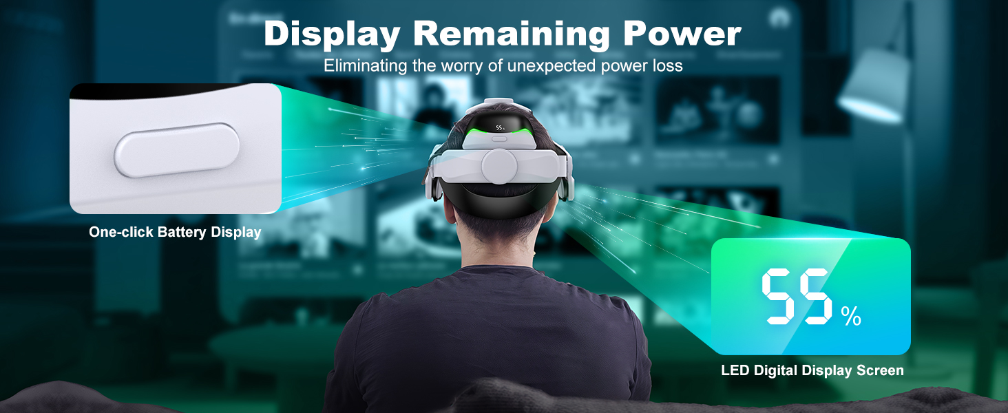 meta quest 3 battery head strap