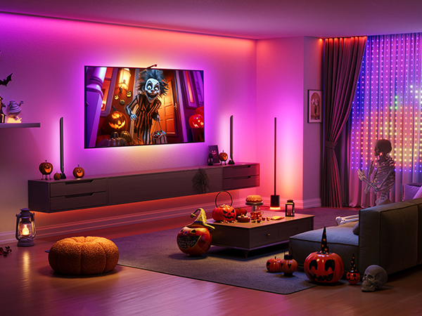 Govee TV バックライト 3 ライト キット (55～65 インチ TV) Amazon.com: Govee TV Backlight 3 Lite Kit, 11.8ft RGBICW Wi