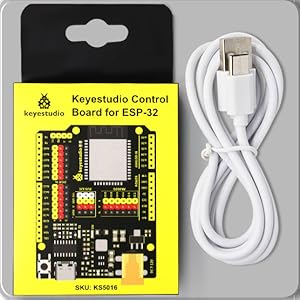 KEYESTUDIO ESP32 Plus Development Board with USB Cable, Support WiFi ...