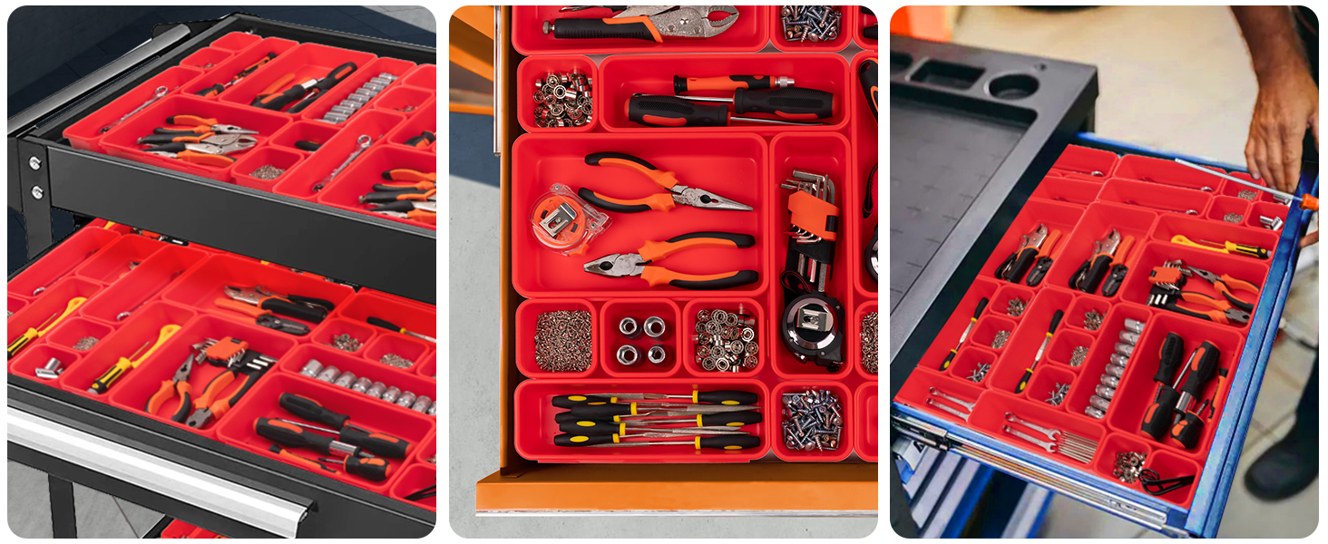 45 Pack Tool Box Organizer Tool Tray Dividers, Toolbox Drawer