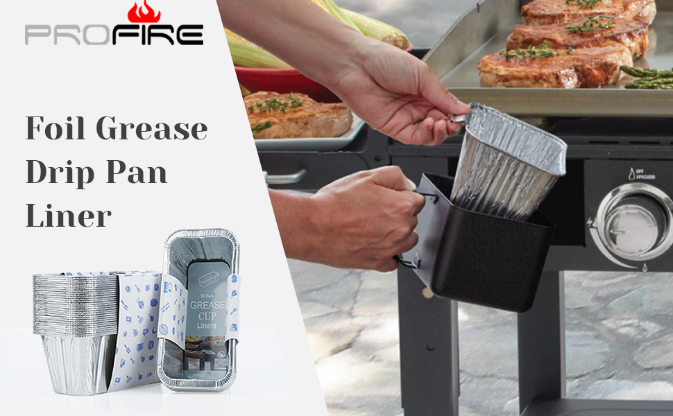 ProFire Blackstone Griddle Accessories Drip Pan Liners, 20