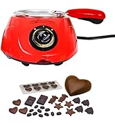 Total Chef Chocolatiere Electric Melter for Chocolate and Candy Melts, 8.8 oz (250 g), Fondue Pot...