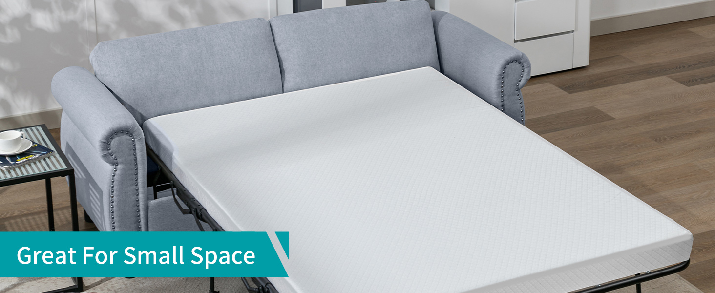 BALUS 2in1 Pull Out Sofa Bed Upholstered 2 Seat