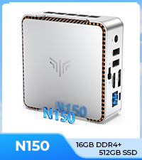 NiPoGi Essenx E2 Mini PC, Ιntel Twin Lake N150, 16 GB DDR4