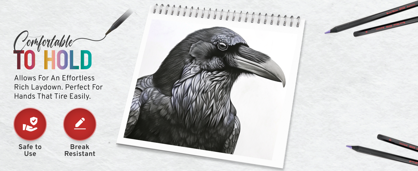 black widow adult coloring pencils