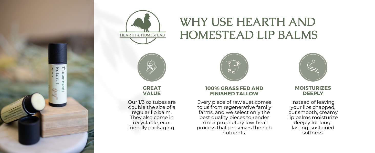 Tallow lip balm