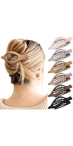 6 Flat hair clips for women