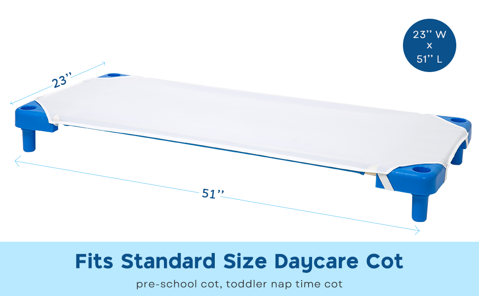 Cot Sheets for Daycare, Standard Size Daycare Cot Sheet, 23