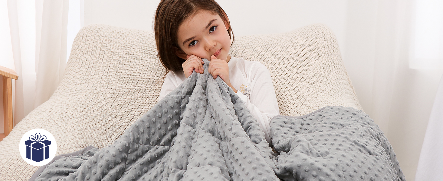 Kivik Weighted Blanket for Kids 3 lbs, Toddler Weighted