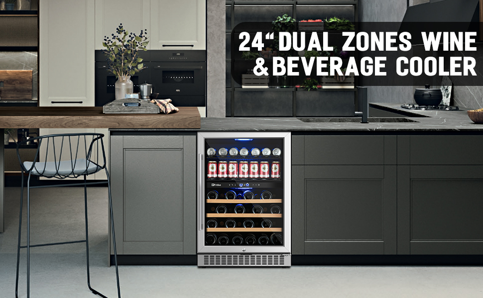 wine fridge beverage refrigerator cooler drink refrigerators dual zone 24 inch free standing coolers