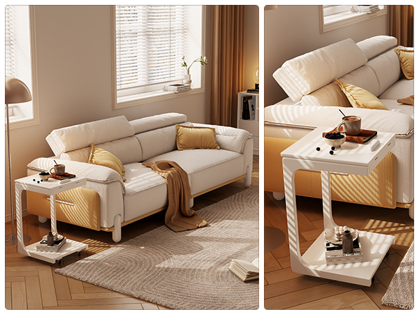 c shaped table couch