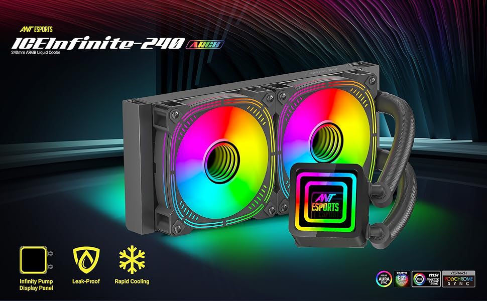 ant esports infinity 240 argb cooler aio
