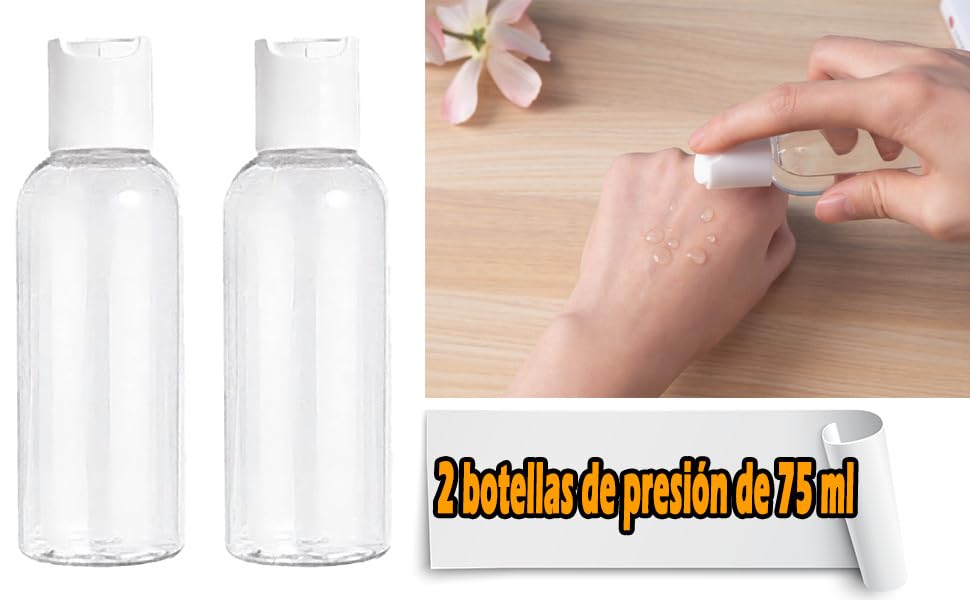 Juego de botellas de viaje