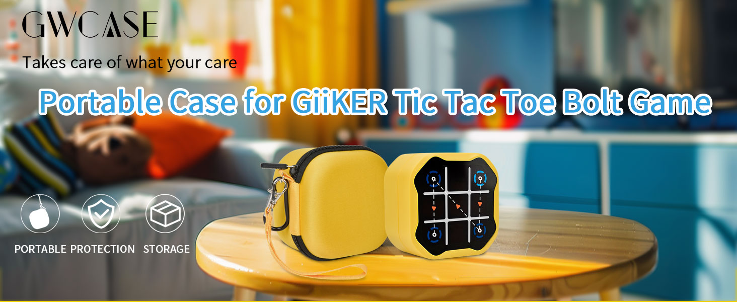 portable case for GiiKER Tic Tac Toe Bolt Game