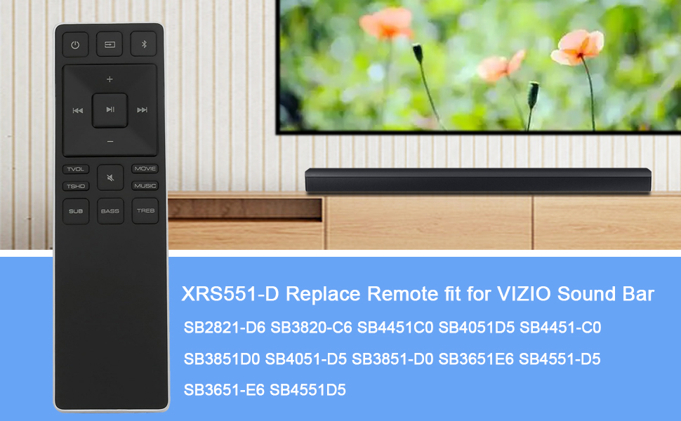 Amazon.com: New XRS551-D XRS551D Replaced Soundbar Remote
